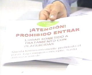 TRATAMIENTO PLAGUICIDAS  CIRCULACION URBANA EMPRESA